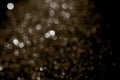 Heptagon bokeh abstract black background night life