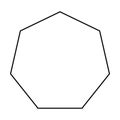 Heptagon shape symbol vector icon outline stroke for creative graphic design ui element in a pictogram