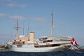 Her Danish Majesty's Yacht Dannebrog Royalty Free Stock Photo