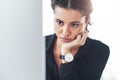 Her productivity has been killed. a young businesswoman looking bored while working on a computer in an office.