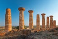 Of Heracles pillars Valley of the Temples Agrigento, Sicily