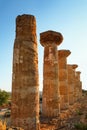 Of Heracles pillars Valley of the Temples Agrigento, Sicily