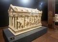 Heracles Sarcophagus in Antalya Archeological Museum Royalty Free Stock Photo