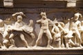 Heracles Sarcophagus in Antalya Archeological Museum, Antalya, Turkiye Royalty Free Stock Photo