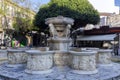 Morosini Fountain the so called Lions Fountain at Kallergon Square in Heraklion city