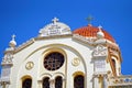 Heraklion,Greece, September 25 2018, Beautiful details of the church of Agios Minas & x28;Saint Minas& x29; Cathedral Royalty Free Stock Photo