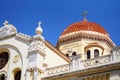 Heraklion,Greece, September 25 2018, Beautiful details of the church of Agios Minas & x28;Saint Minas& x29; Cathedral Royalty Free Stock Photo