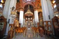 Heraklion, Greece, September 25 2018, Interior view of Saint Minas Cathedral in the historic center Royalty Free Stock Photo