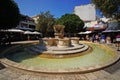 Heraklion, Greece, 25 September 2018, the Morosini fountain is located in the center of Iraklio