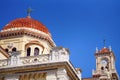 Heraklion, Greece, September 25 2018, view of Agios Minas & x28;Saint Minas& x29; Cathedral in the historic center Royalty Free Stock Photo