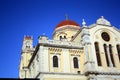 Roof of Cathedral of St. Minas in Iraklion with blue sky. Crete, Greece Royalty Free Stock Photo