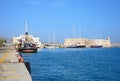 Heraklion harbour amd castle, Crete.