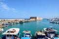 Heraklion harbour and castle, Crete.