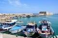 Heraklion harbour and castle, Crete.