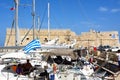 Heraklion harbour and castle, Crete.