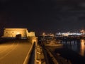 Heraklion koules venetian fort at night long exposure