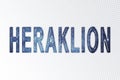 Heraklion lettering, Heraklion milky way letters, transparent background