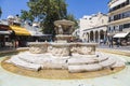 Heraklion, Lion Fountain or also Morozini Fountain in the square Lions. Crete