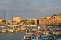 heraklion marina in the island of crete