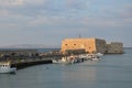 heraklion marina in the island of crete