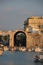 heraklion marina in the island of crete