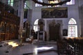 Heraklion, september 5th: Church of Saint Titus interior from Heraklion in Crete island of Greece Royalty Free Stock Photo