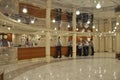 Heraklion, september 5th: Ferryboat Interior in the Harbor of Heraklion in Crete island of Greece