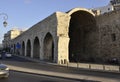 Heraklion, september 5th: Old Venetian Dockyard Building from Heraklion Port in Crete island of Greece