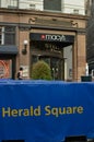Herald Square Sign Macy`s Building New York City Background Royalty Free Stock Photo