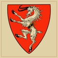 Heraldic beast on shield