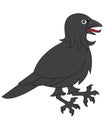 Heraldic bird, crow.