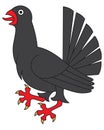 Heraldic bird, grouse Royalty Free Stock Photo