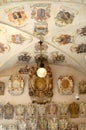 Heraldic Coats of arms on display at the Bo Palace Padua Italy