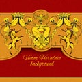 Heraldic colored background Royalty Free Stock Photo