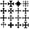 Heraldic crosses Royalty Free Stock Photo