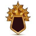 Heraldic 3d glossy icon for use in web and graphic design