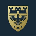 Heraldic eagle coat of arms insignia