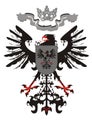 Heraldic eagle with a crown Royalty Free Stock Photo
