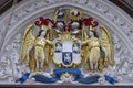 Heraldic emblem on a London street