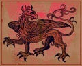 Heraldic Griffin Royalty Free Stock Photo