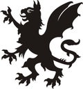 Heraldic griffin Royalty Free Stock Photo