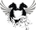 Heraldic horse coat of arms 4