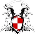 Heraldic horse coat of arms crest shield4