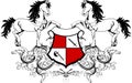 Heraldic horse coat of arms crest shield2