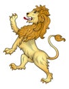 Heraldic Lion Royalty Free Stock Photo