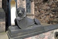 Heraldic lion at the entrance to the Royal Palace in Edinburgh Castle, UK