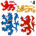Heraldic Lions vol.4 Royalty Free Stock Photo