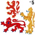 Heraldic Lions vol.5 Royalty Free Stock Photo