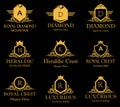 Heraldic Royal Crest Vector Logo Royalty Free Stock Photo
