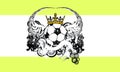 Heraldic soccer crest emblem coat of arms background 3